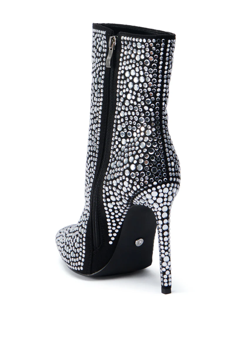 AZALEA WANG BRAULIO BLACK STILETTO BOOTIE - Image 4