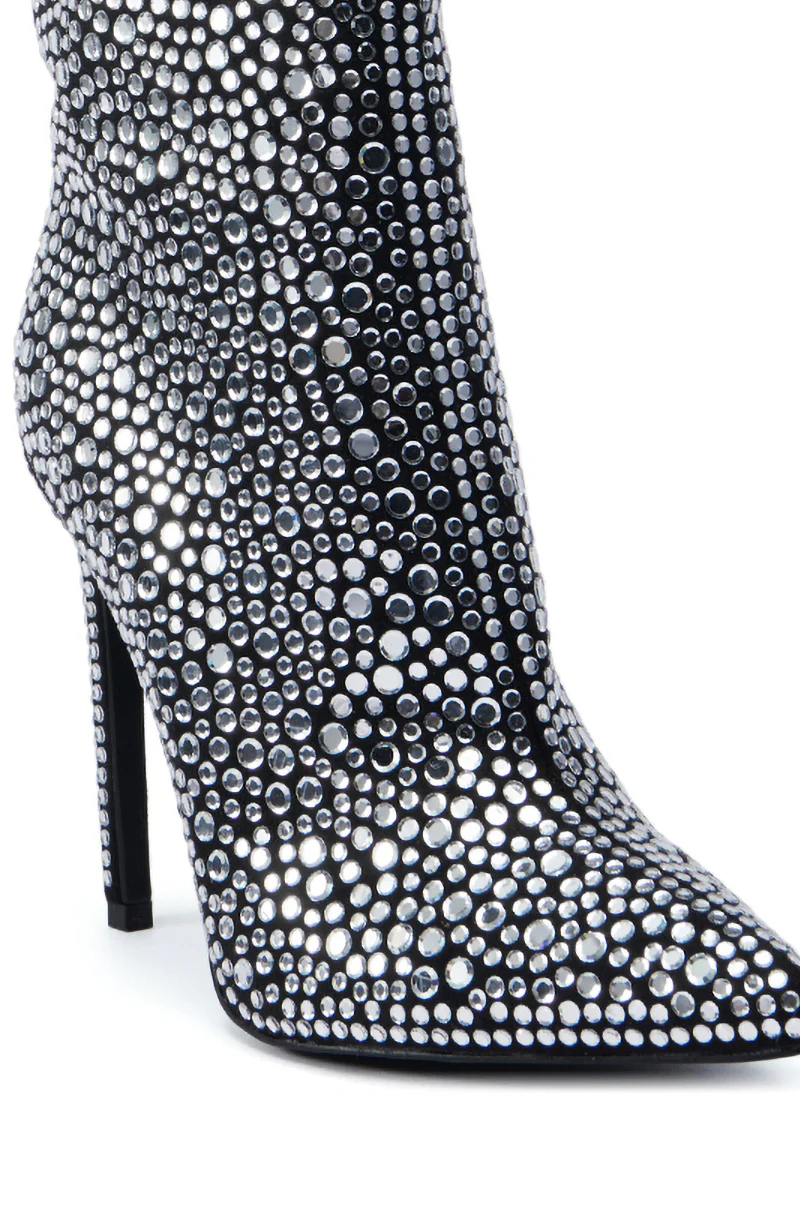 AZALEA WANG BRAULIO BLACK STILETTO BOOTIE - Image 5
