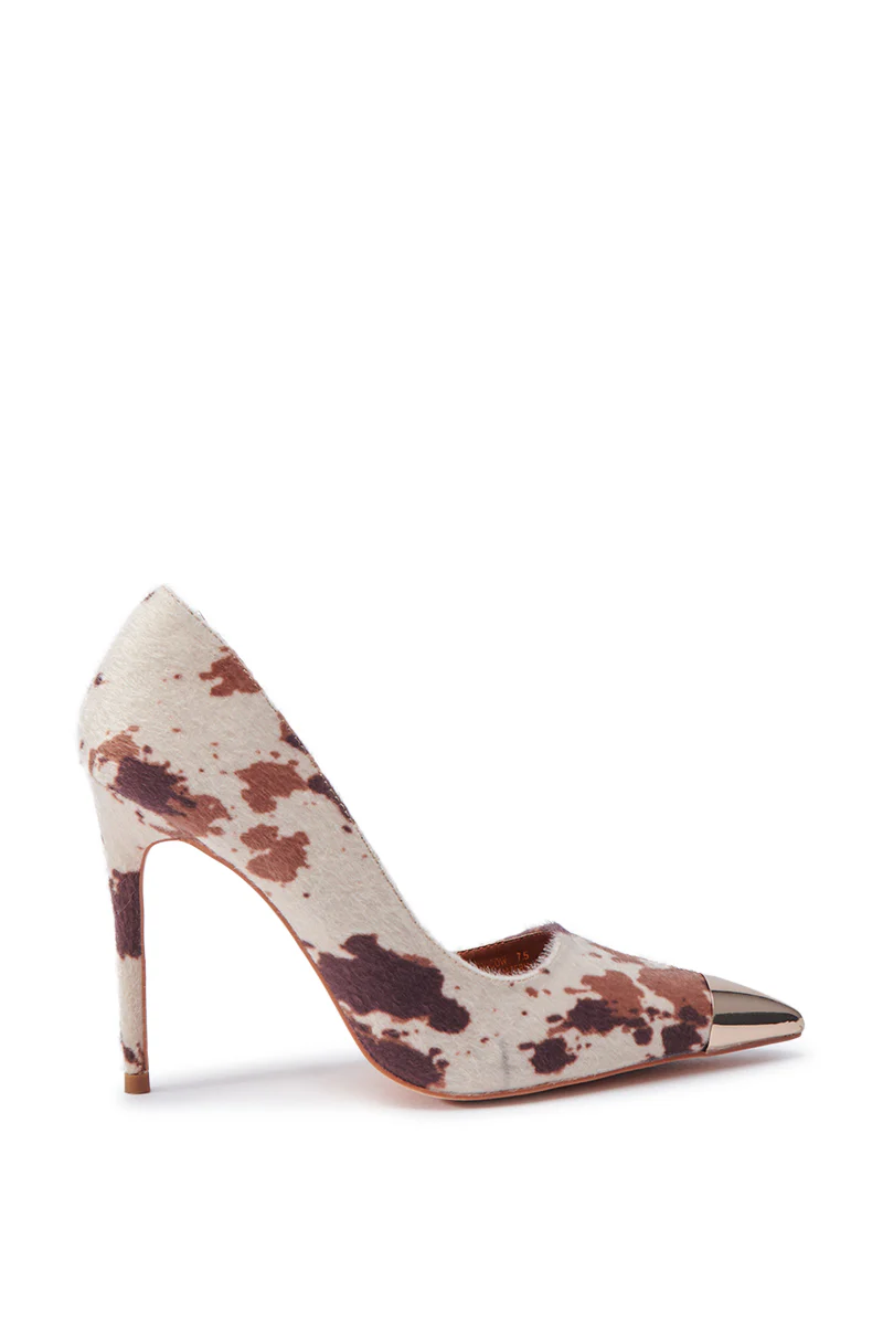 AZALEA WANG BRAYAN COW STILETTO PUMP - Image 4