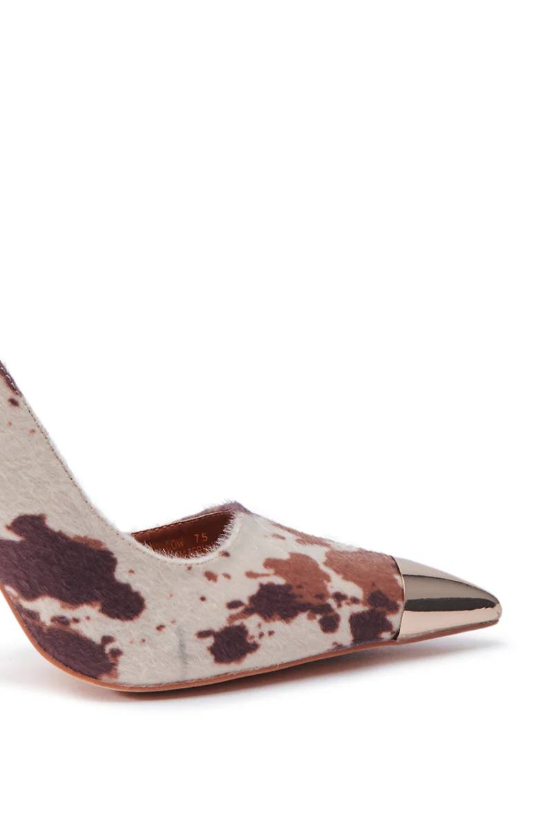 AZALEA WANG BRAYAN COW STILETTO PUMP - Image 7