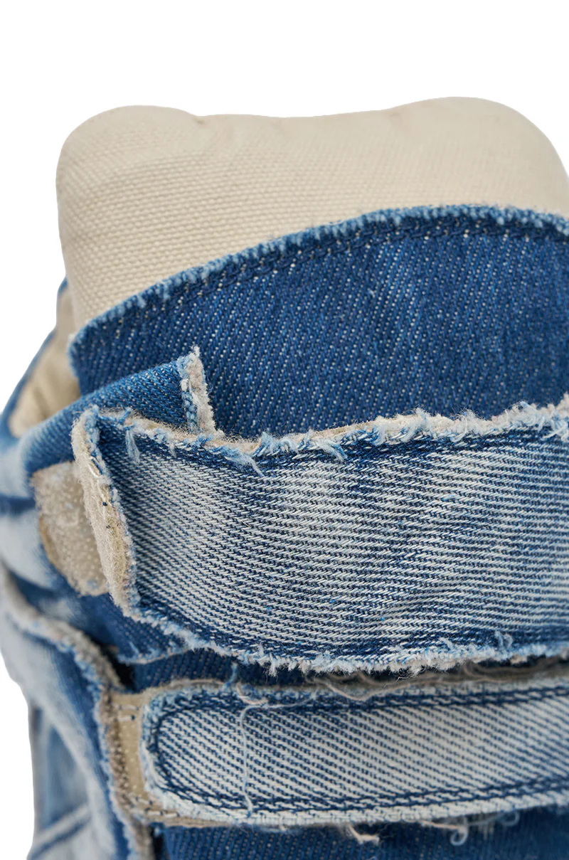AZALEA WANG BRYANT DENIM WEDGE SNEAKER - Image 9