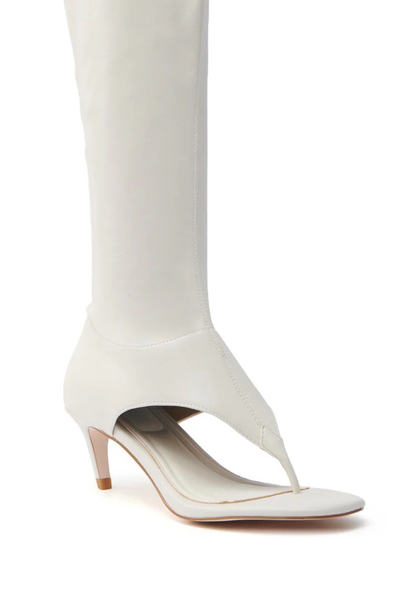 AZALEA WANG CECILE BONE SANDAL STILETTO - Image 6