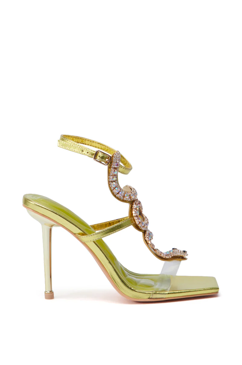 AZALEA WANG COBRA CITRINE STILETTO SANDAL - Image 5