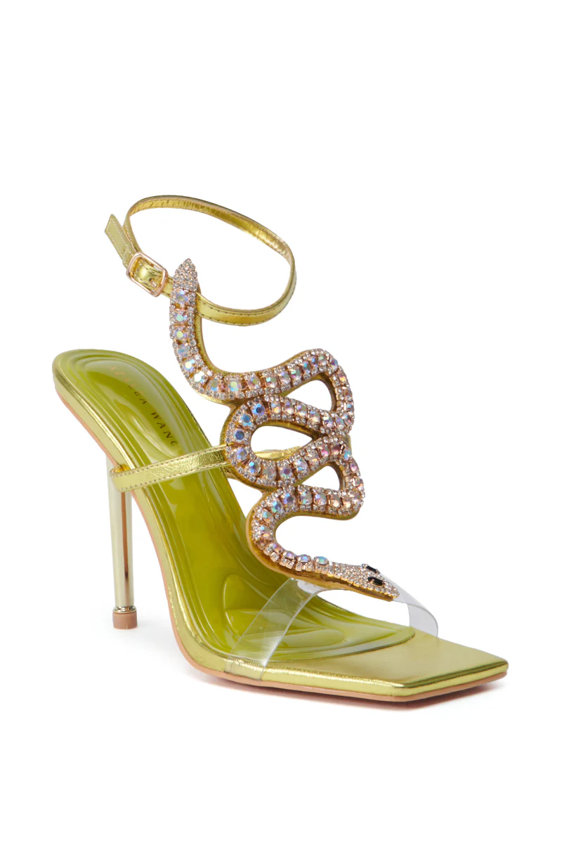 AZALEA WANG COBRA CITRINE STILETTO SANDAL - Image 6