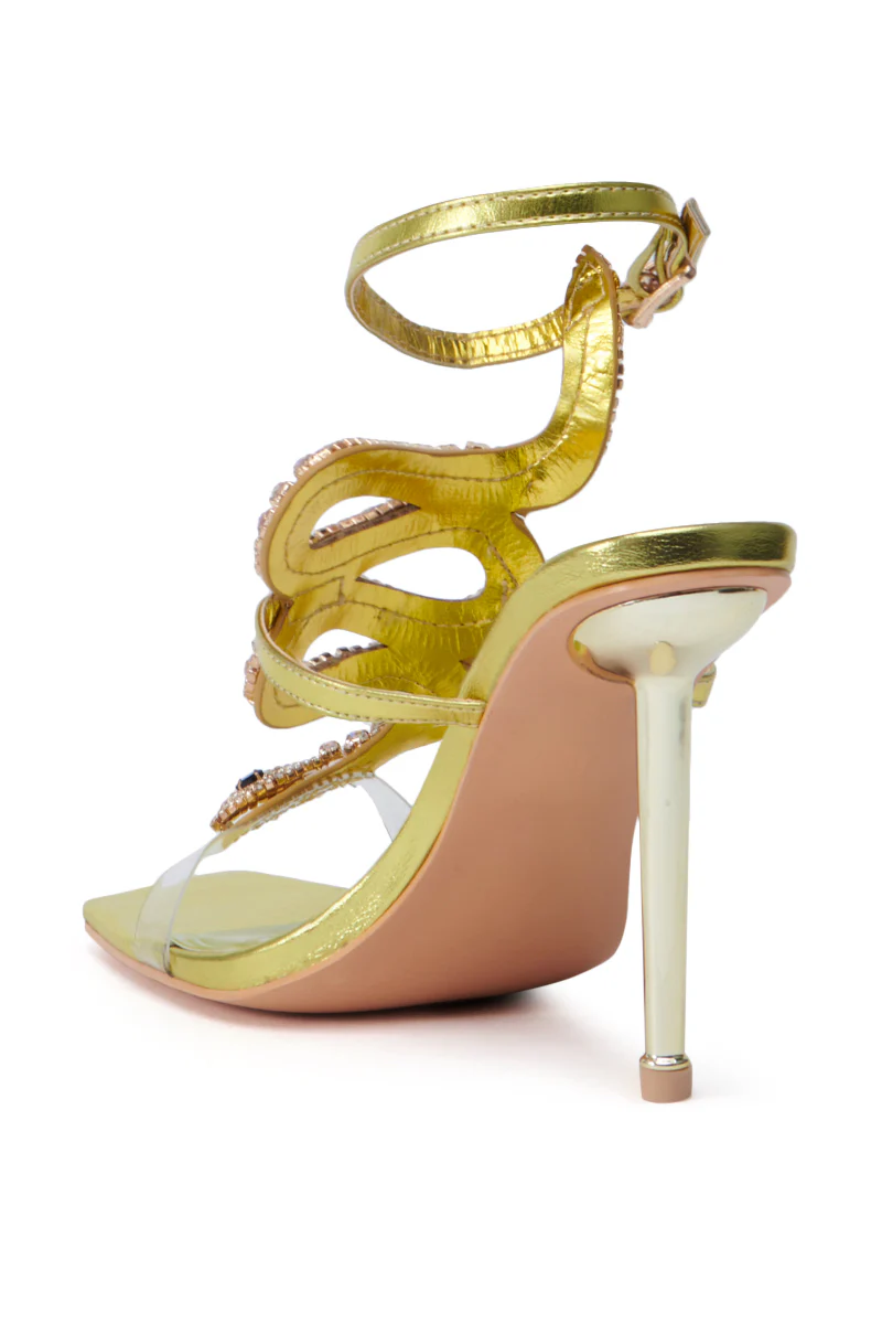 AZALEA WANG COBRA CITRINE STILETTO SANDAL - Image 7