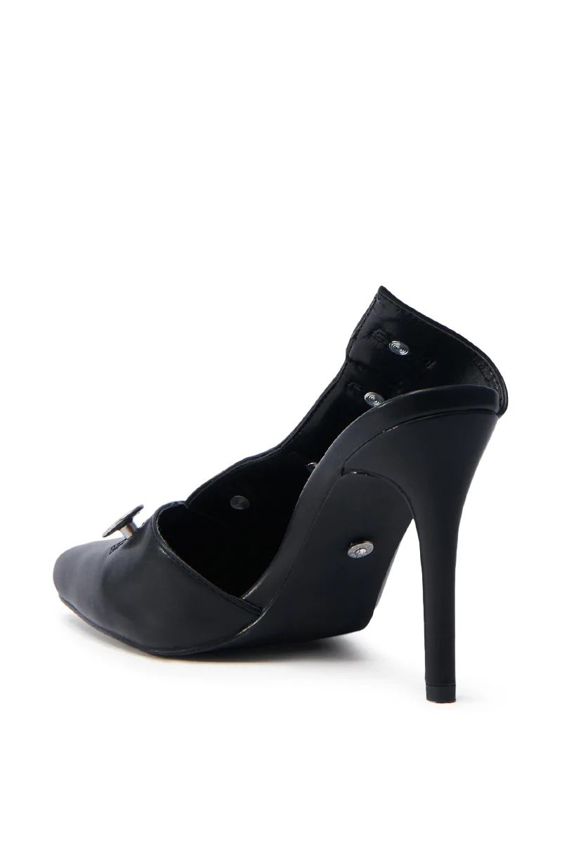 AZALEA WANG EBRIMA BLACK STILETTO PUMP - Image 8