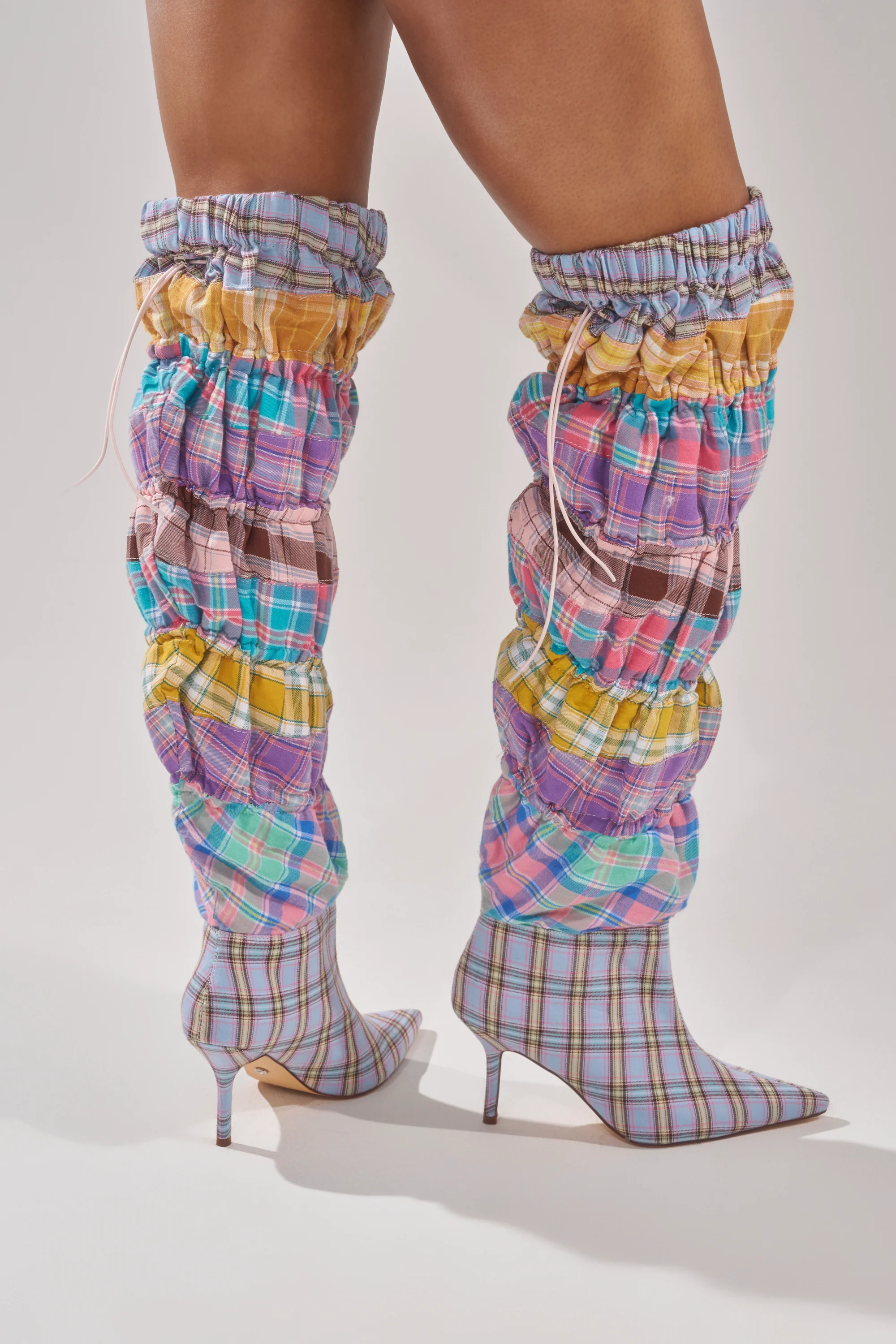 AZALEA WANG ELODIE PINK MULTI BOXER BOOT - Image 4
