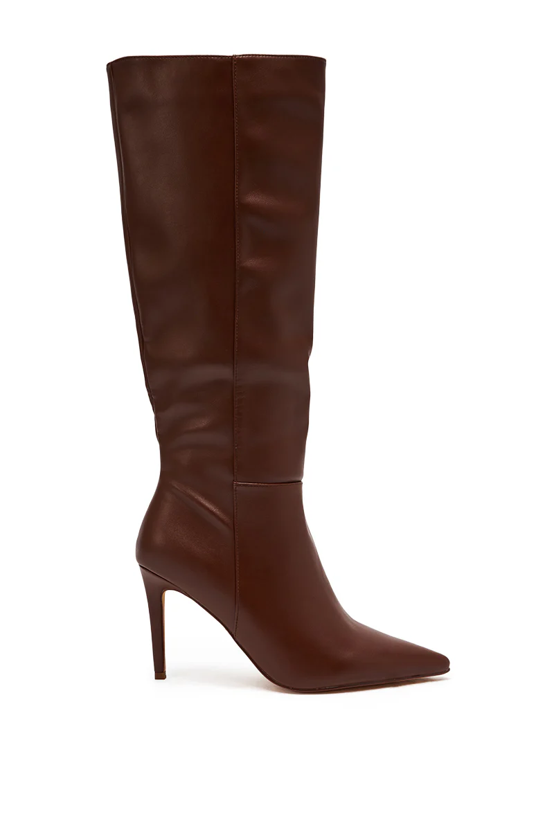 AZALEA WANG HAILEYANN BROWN STILETTO BOOT - Image 3