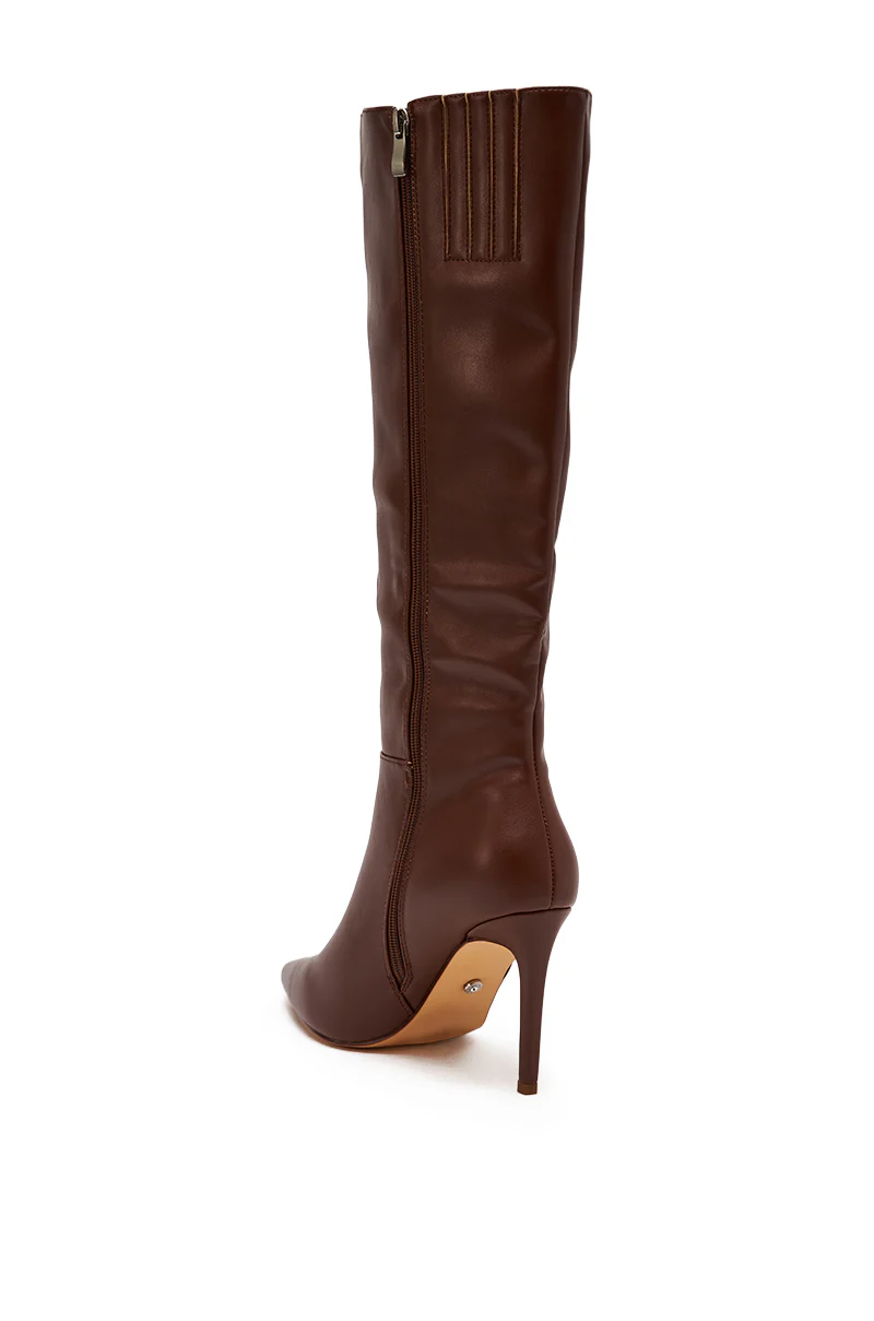 AZALEA WANG HAILEYANN BROWN STILETTO BOOT - Image 5