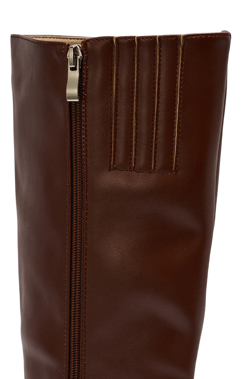 AZALEA WANG HAILEYANN BROWN STILETTO BOOT - Image 6