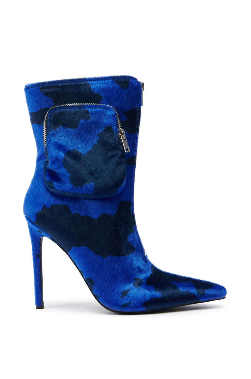 AZALEA WANG HARDEN BLUE STILETTO BOOTIE - Image 5