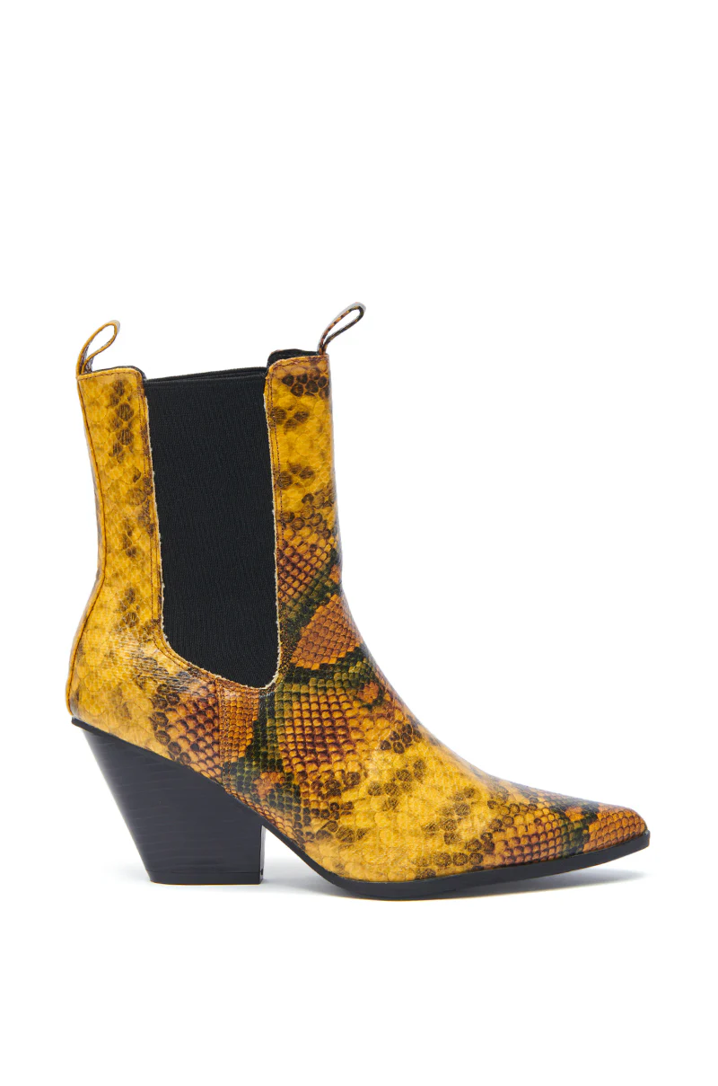 AZALEA WANG HENDERSON YELLOW CHUNKY BOOTIE - Image 4