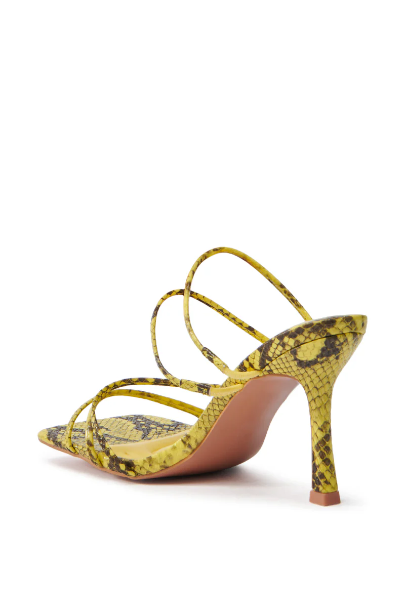 AZALEA WANG HUGHIE YELLOW SNAKE SANDAL - Image 6