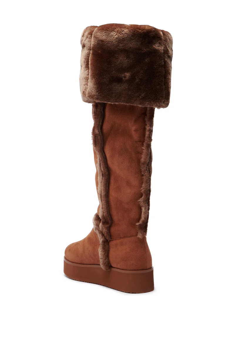 AZALEA WANG ICELANDER BROWN FUR BOOT - Image 7