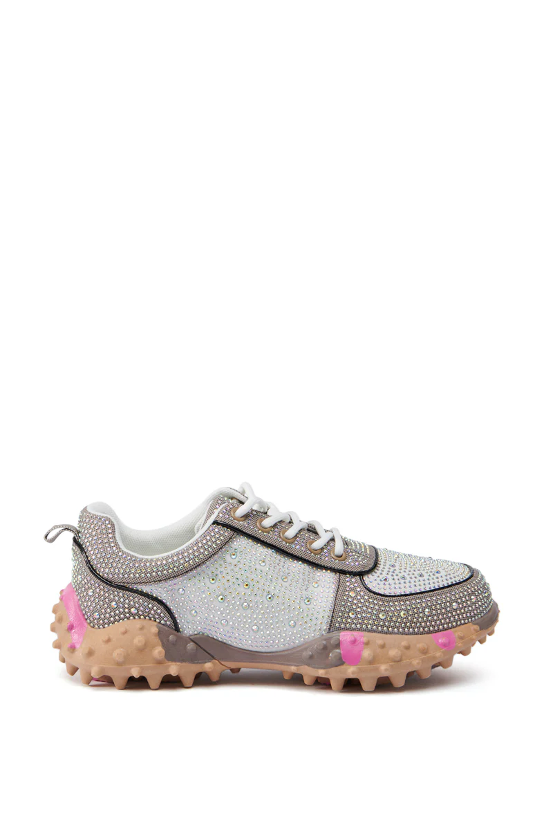 AZALEA WANG ISABEAU BROWN MULTI SNEAKER - Image 3