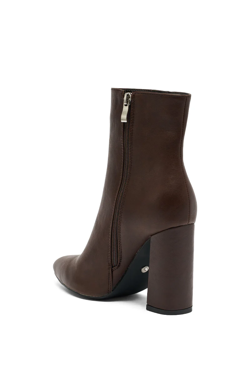 AZALEA WANG JESSABELL BROWN POINTED TOE BOOTIE - Image 6