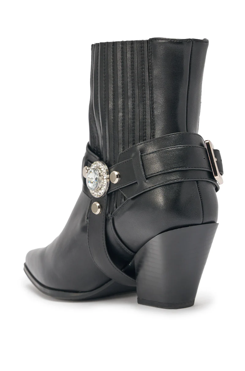 AZALEA WANG LENKOV BLACK WESTERN BOOT - Image 7