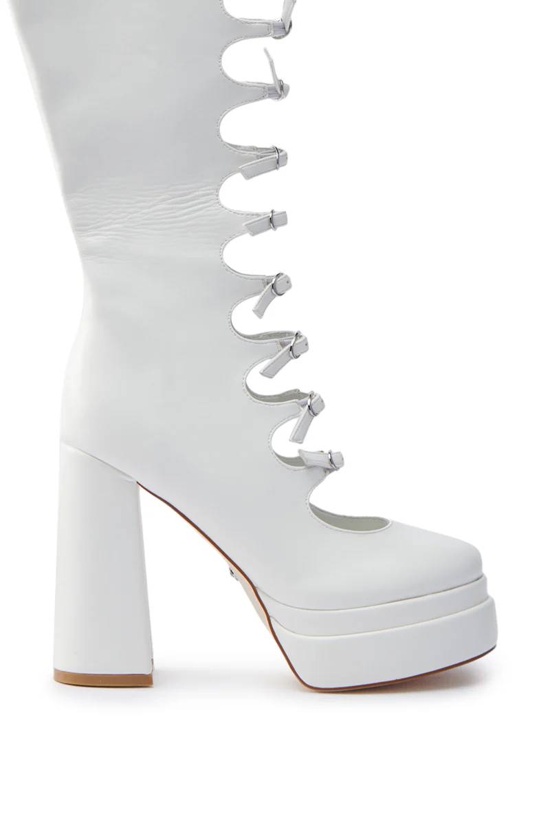 AZALEA WANG MARRIGOLD BOOT IN WHITE - Image 7