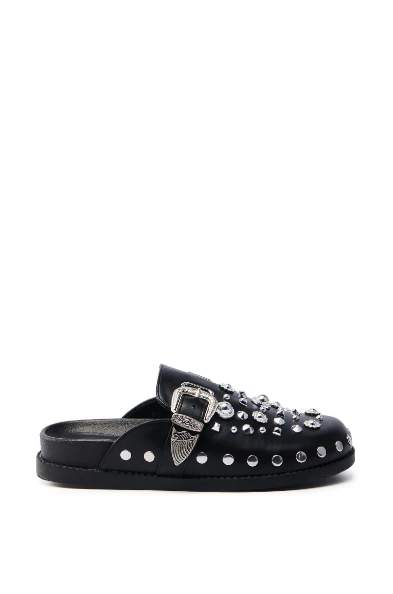 AZALEA WANG MAULDIN HARDWARE EMBELLISHED CLOG IN BLACK - Image 4