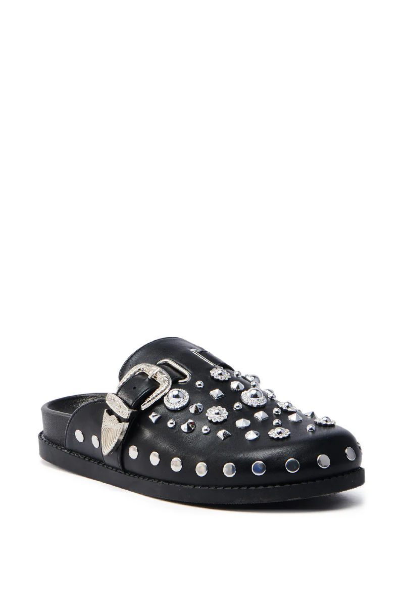 AZALEA WANG MAULDIN HARDWARE EMBELLISHED CLOG IN BLACK - Image 5