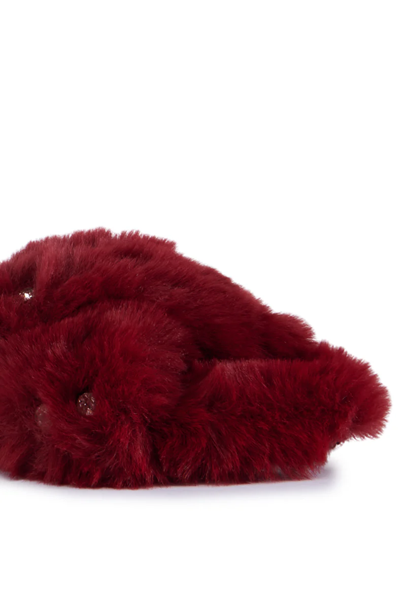 AZALEA WANG  MELONIE BURGUNDY SANDAL - Image 6