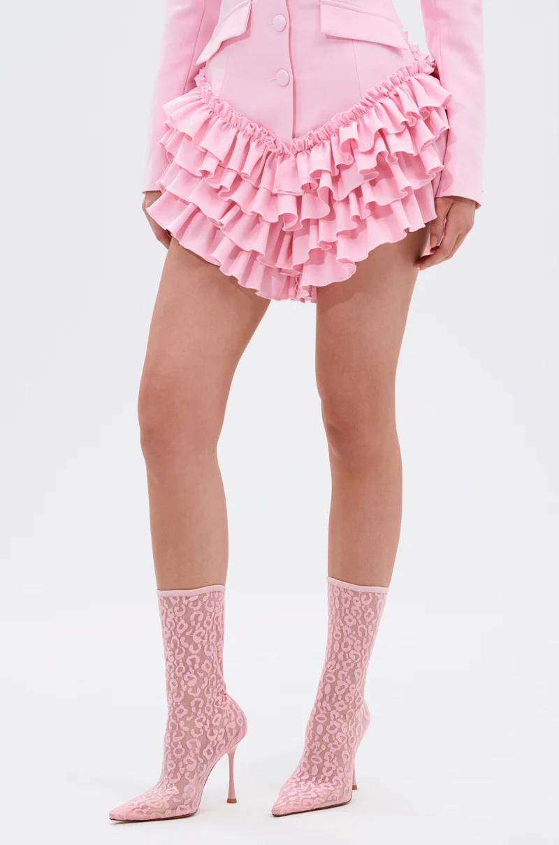 AZALEA WANG NICKLAS PINK LEOPARD STILETTO BOOTIE - Image 7
