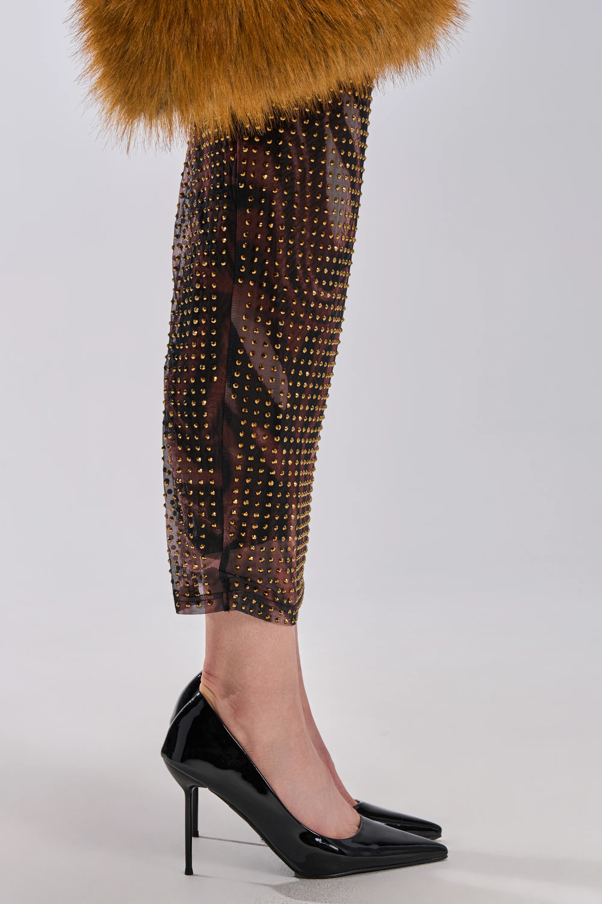 AZALEA WANG NIKOMEDES BLACK PATENT STILETTO PUMP - Image 5