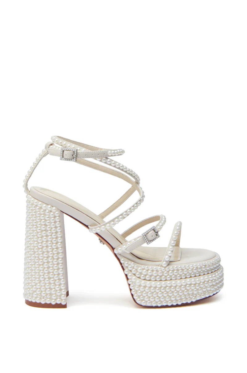 AZALEA WANG NIYA IVORY PEARL SANDAL - Image 4