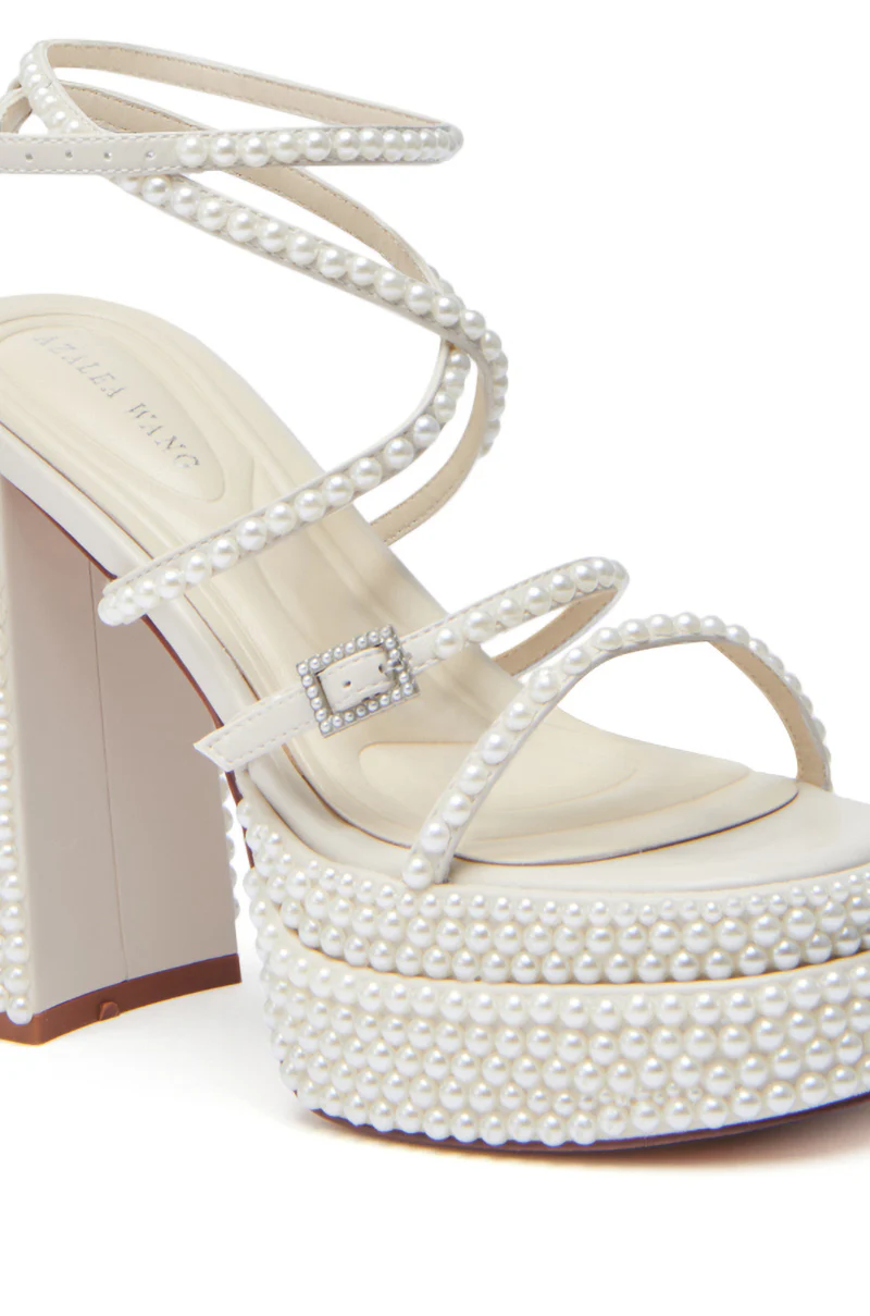 AZALEA WANG NIYA IVORY PEARL SANDAL - Image 7