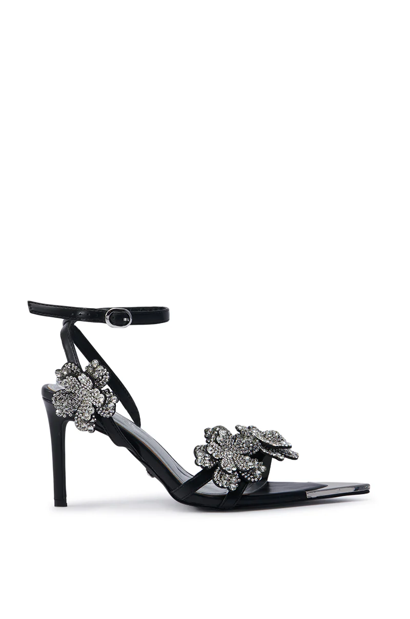 AZALEA WANG NJEMA FLOWER EMBELLISHED STILETTO SANDAL - Image 4