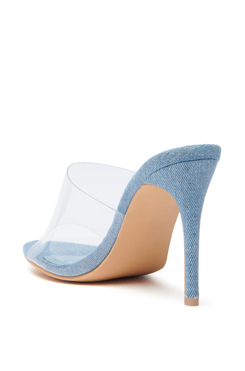 AKIRA OSWEGO DENIM NEW SLIP ON MULE SANDAL - Image 5
