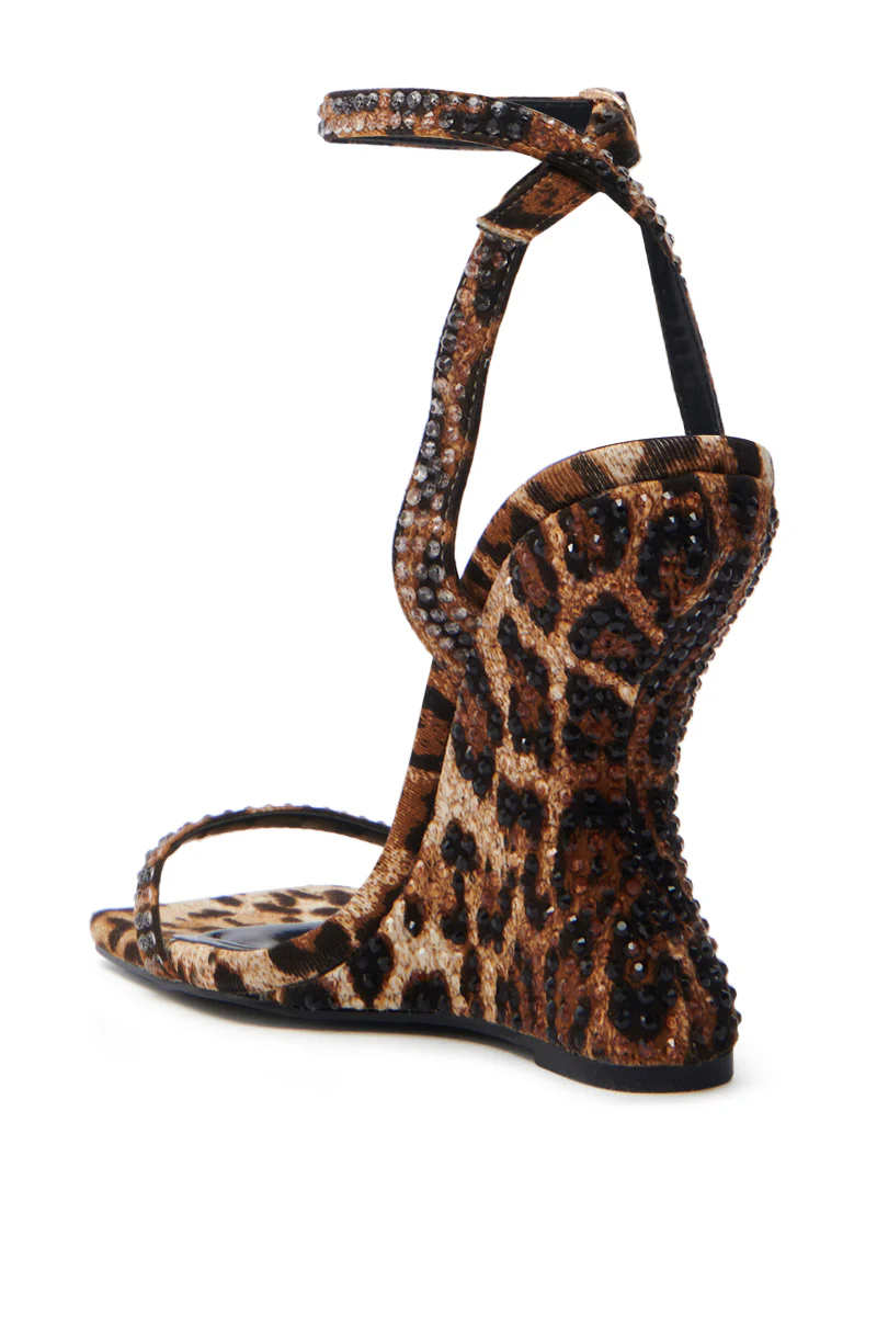AZALEA WANG PANTHERESS LEOPARD WEDGE SANDAL - Image 11