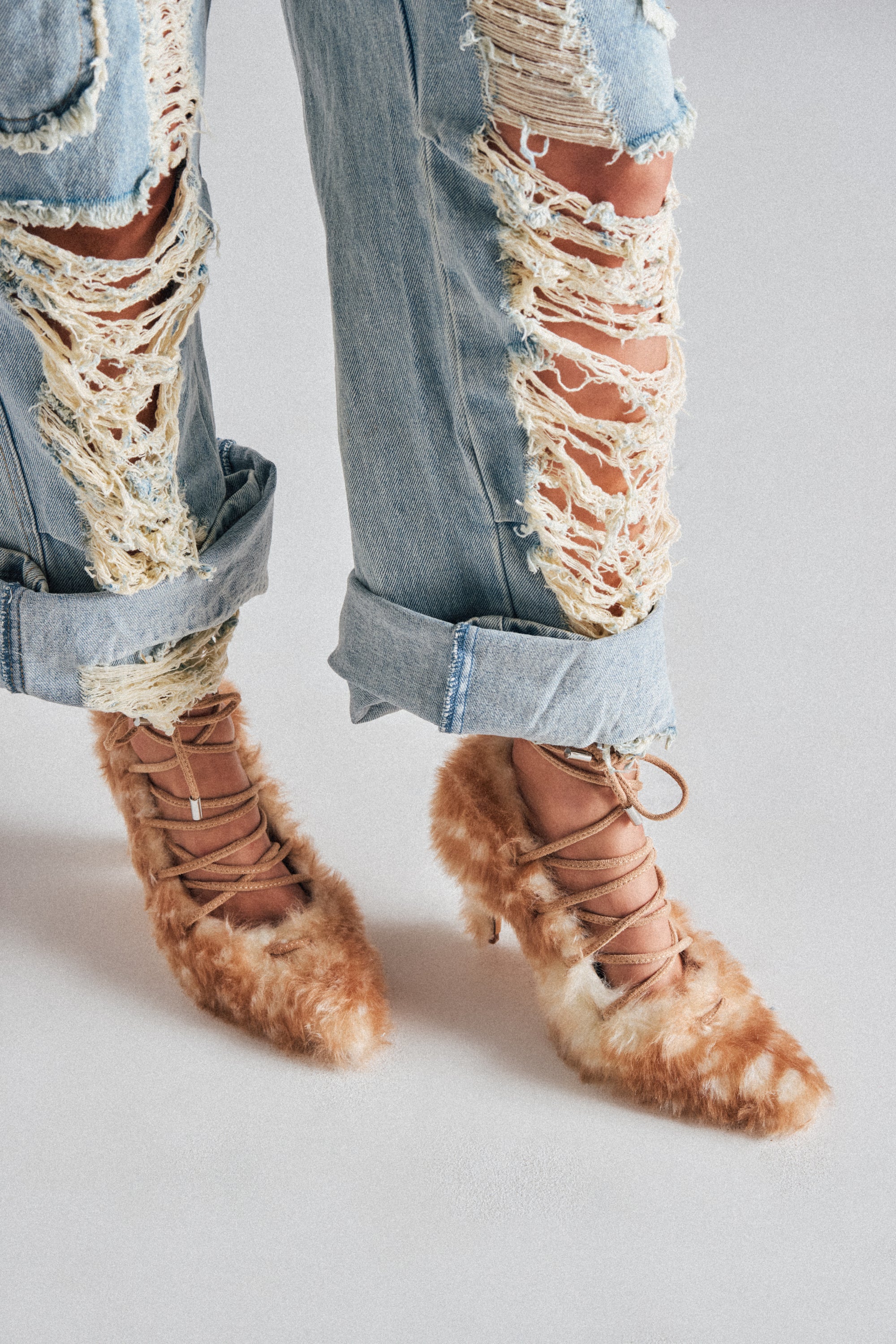 AZALEA WANG PAULHINO SNOW LEOPARD STRAPPY PUMP - Image 3