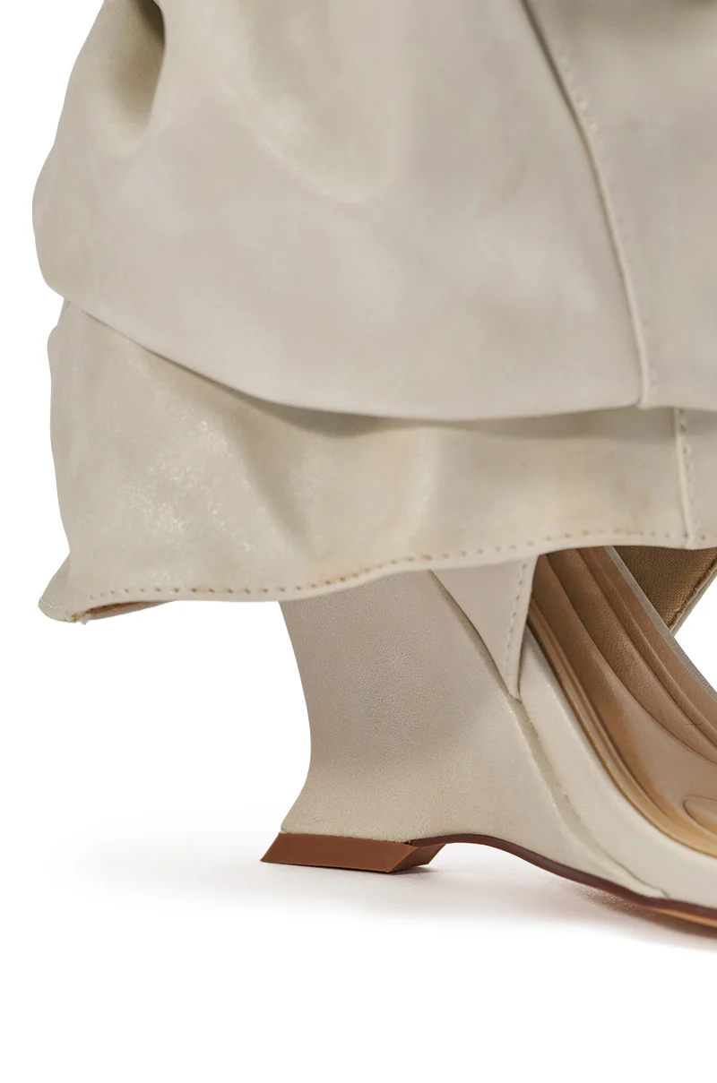 AZALEA WANG RAYLAN BONE GLADIATOR SANDAL - Image 8