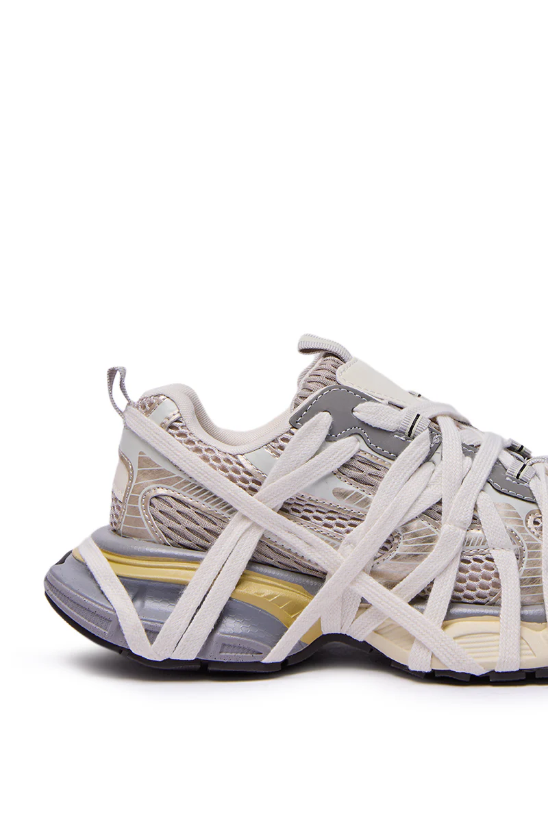 AZALEA WANG SELIE WHITE FLAT SNEAKER - Image 8