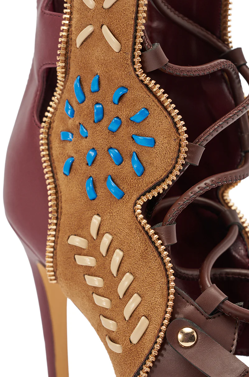 AZALEA WANG SHAI PLUM MULTI GLADIATOR SANDAL - Image 11