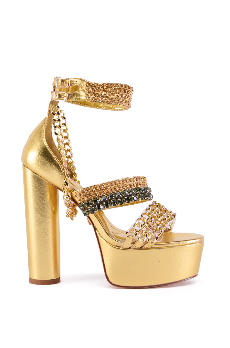 AZALEA WANG SOMARIA GOLD CHAIN SANDAL - Image 2
