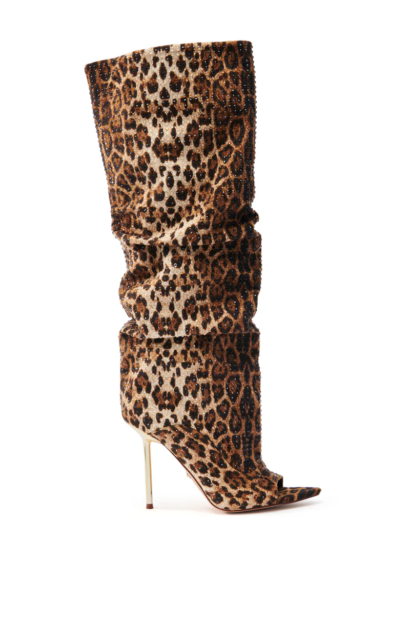 AZALEA WANG SPHYNX LEOPARD OPEN TOE BOOT - Image 8