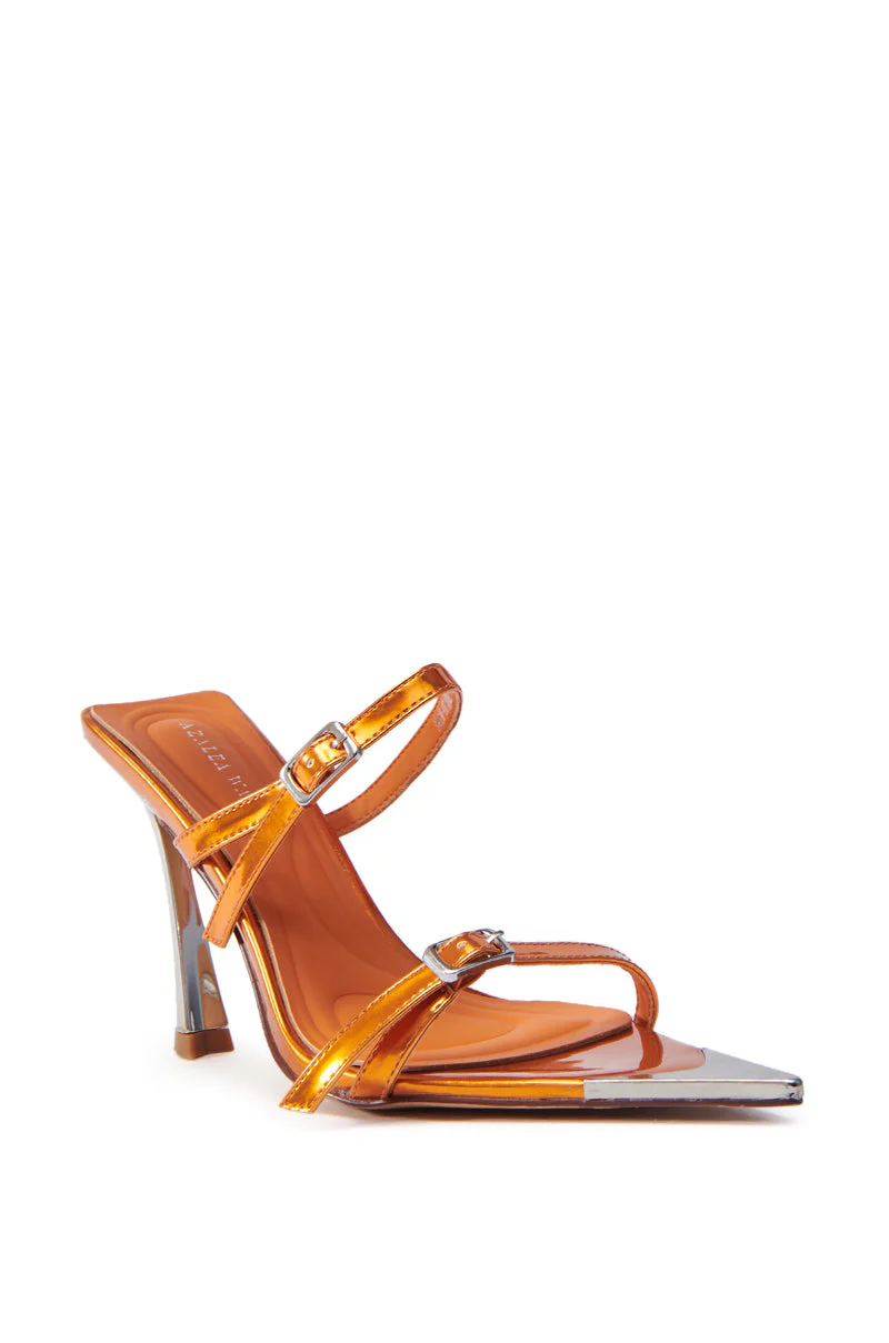 AZALEA WANG SWEN ORANGE STILETTO SANDAL - Image 5