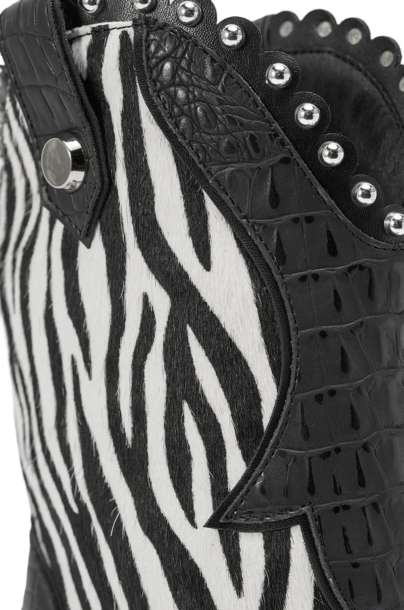 AZALEA WANG TAHLIE ZEBRA MULTI WESTERN GLADIATOR SANDAL - Image 8