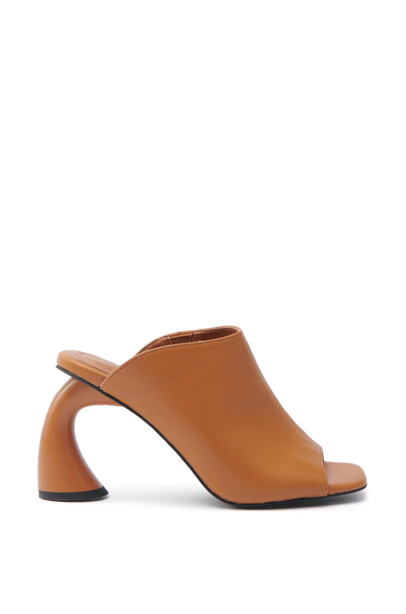 AZALEA WANG TAN SLIP ON MULE SANDAL - Image 3