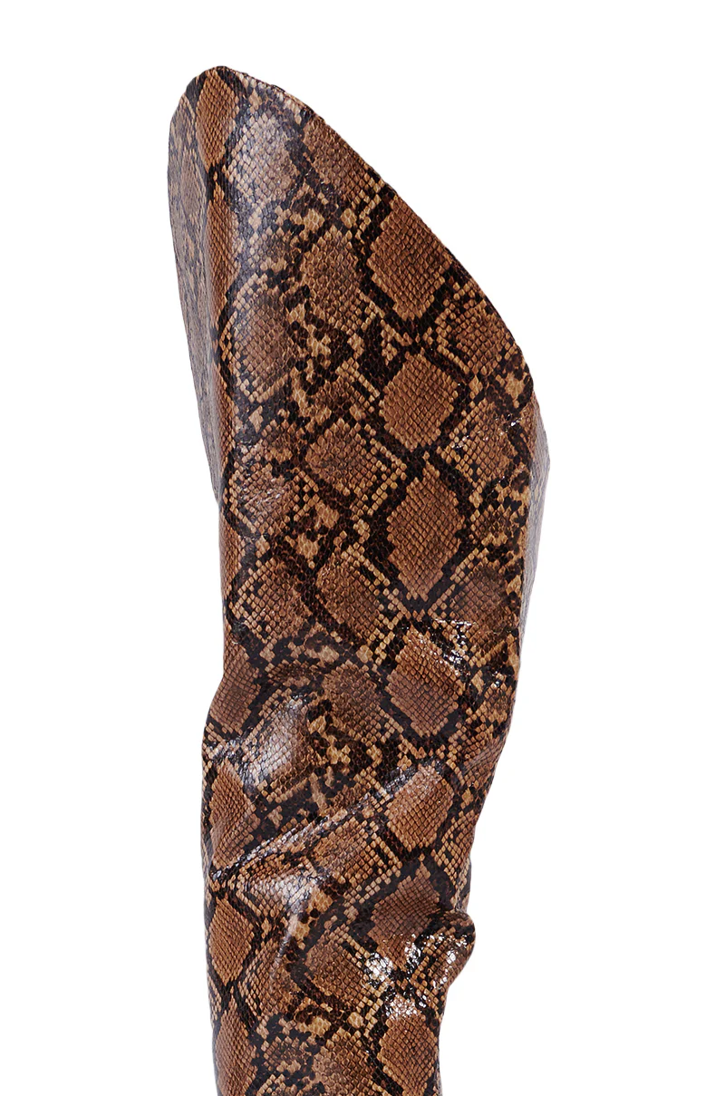 AZALEA WANG TARRANT SNAKE WESTERN TOPLINE BOOT - Image 8