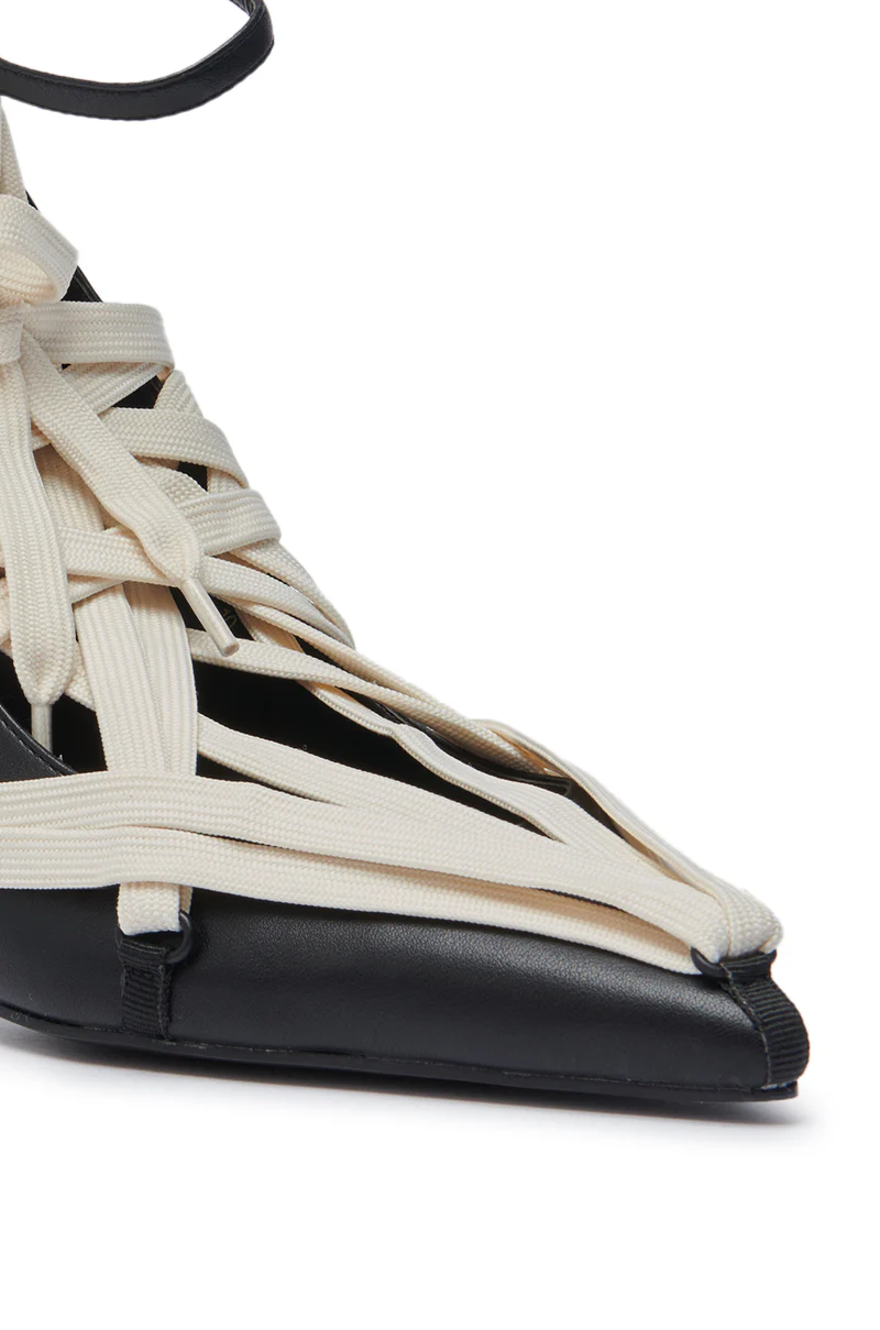 AZALEA WANG TELWONE LACES DETAIL PUMP - Image 6