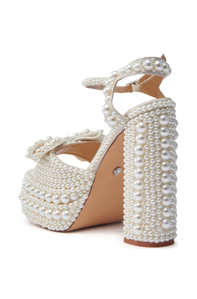 AZALEA WANG TIMEA WHITE CHUNKY SANDAL - Image 6