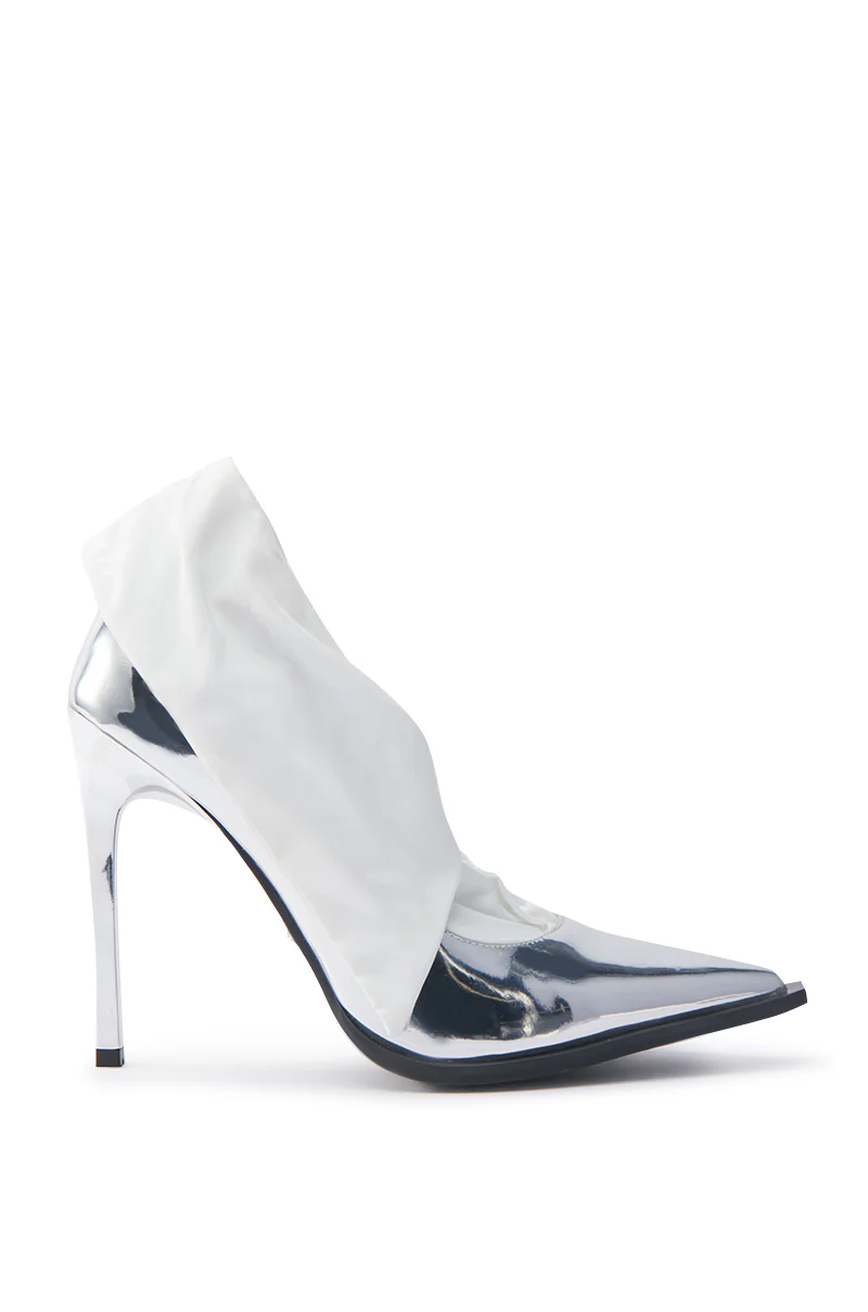 AZALEA WANG TLALLI SILVER PUMP STILETTO - Image 3
