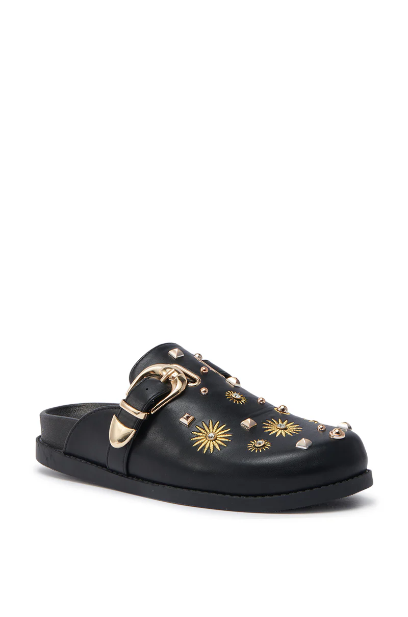 AZALEA WANG TROUVER BLACK GOLD STARBURST FLAT - Image 3