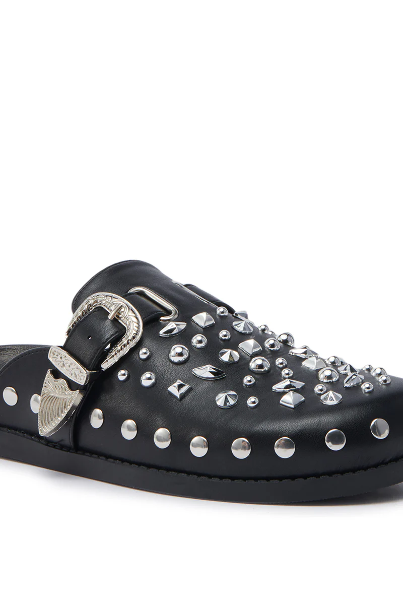 AZALEA WANG TURIN BLACK METAL EMBELLISHMENT FLAT - Image 7