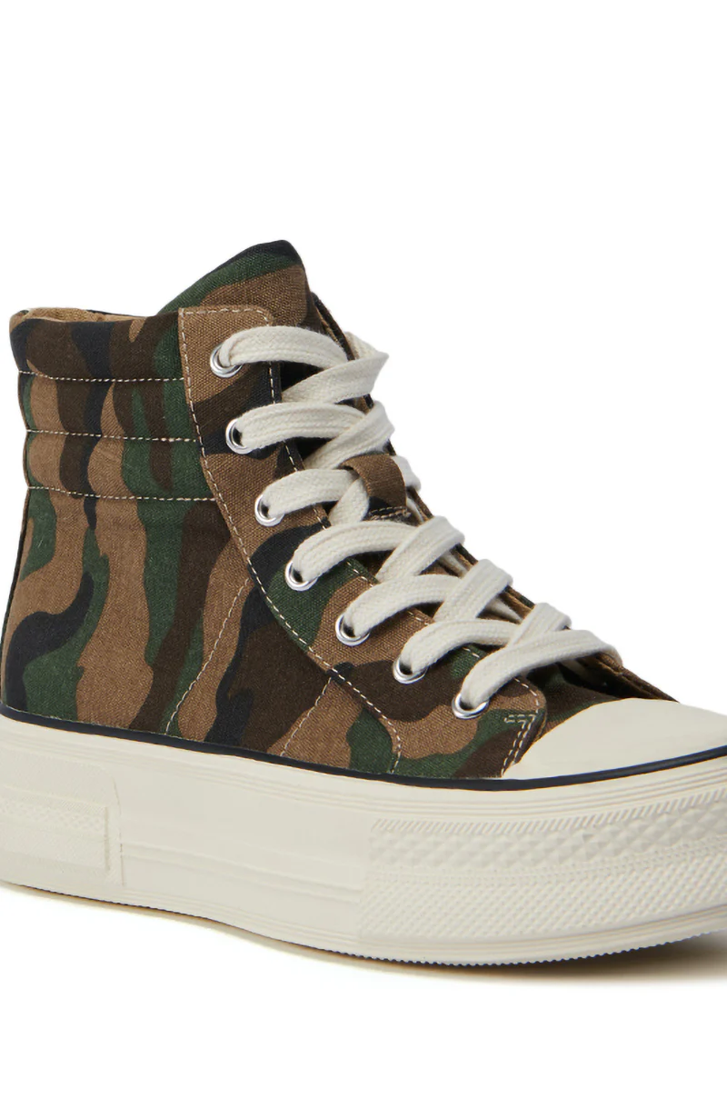 AZALEA WANG WACKY CAMO HIGH TOP SNEAKER - Image 6