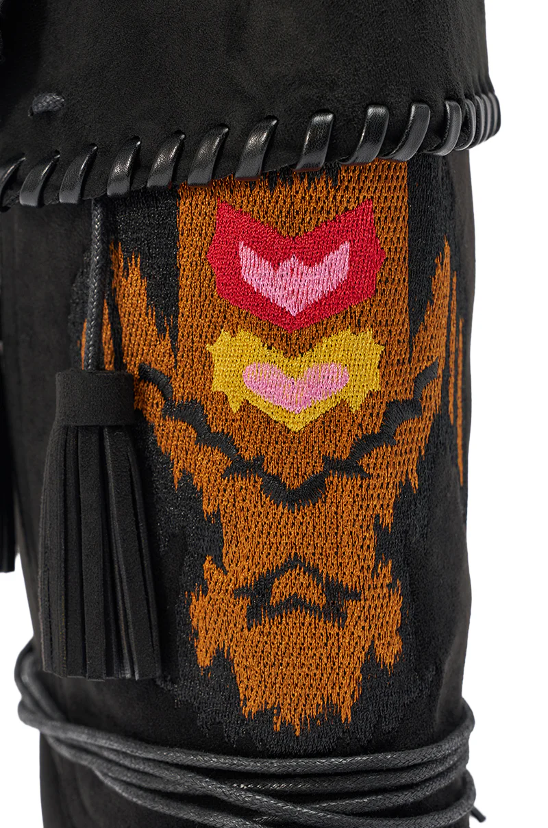 AZALEA WANG WERET BLACK FLAT BOOTIE - Image 3