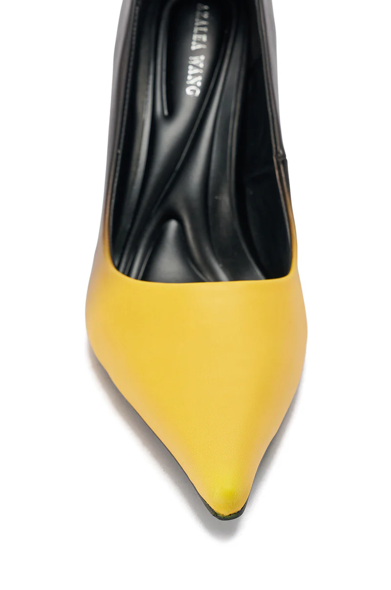 AZALEA WANG YELLOW OMBRE EFFECT STILETTO PUMP - Image 6
